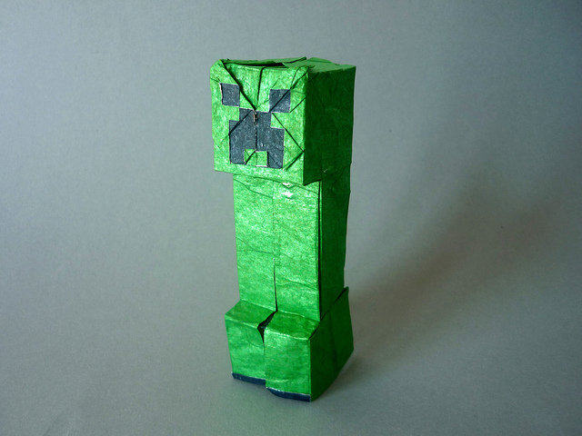 Creeper Paper Craft!